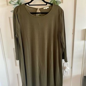 3/4 Sleeve Plus Dress
